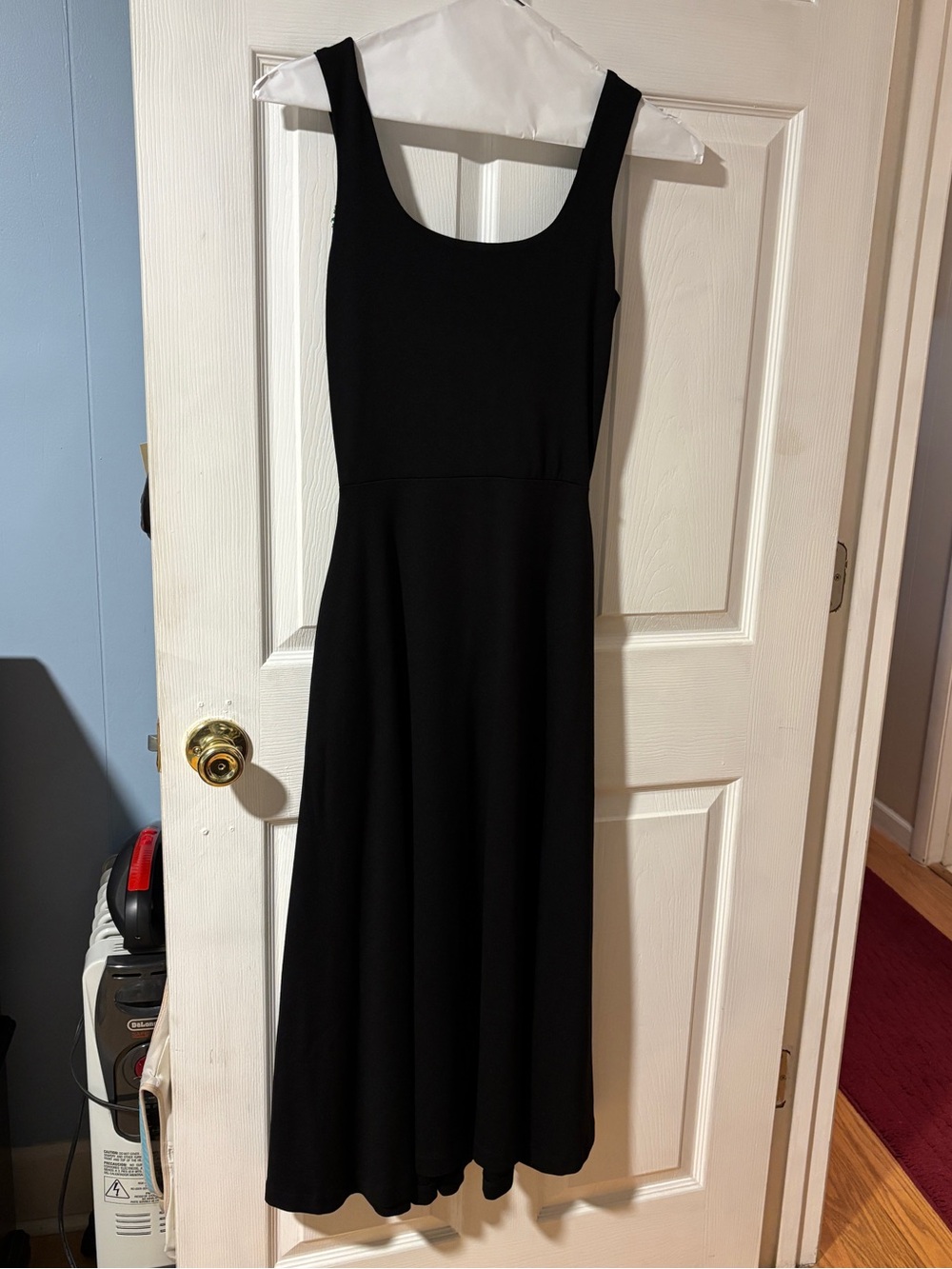 Sloan Symington Black Sleeveless Scoop Neck Fit-and-Flare Maxi Dress M (more S) - Picture 2 of 11